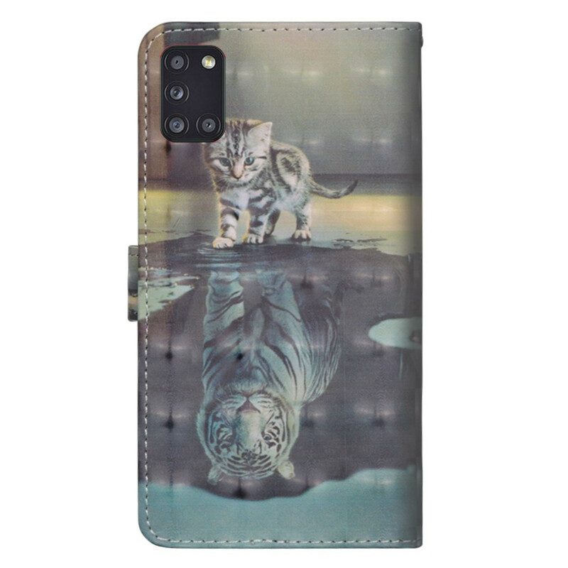 Flip Case Für Samsung Galaxy A31 Ernest Der Tiger