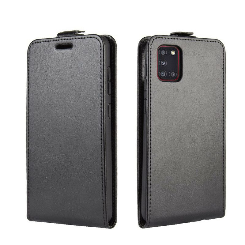 Flip Case Für Samsung Galaxy A31 Flip Case Faltender Ledereffekt