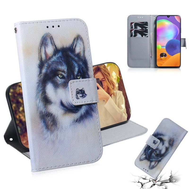 Flip Case Für Samsung Galaxy A31 Hunde-look