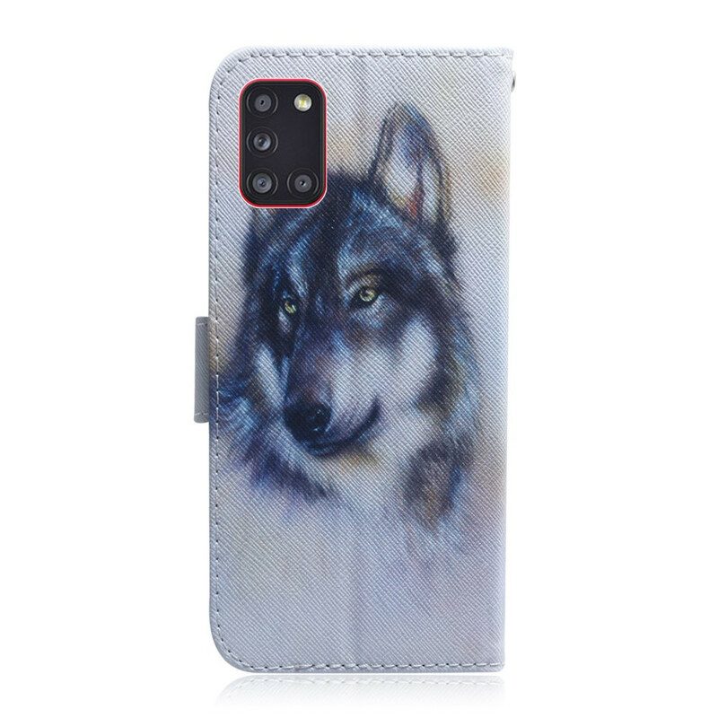 Flip Case Für Samsung Galaxy A31 Hunde-look