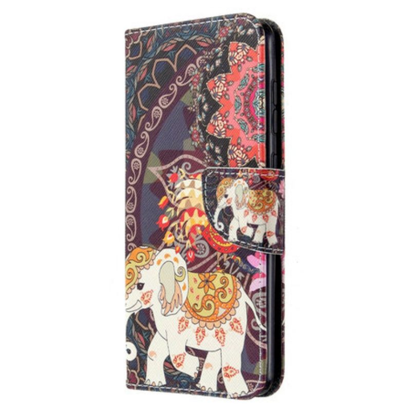 Flip Case Für Samsung Galaxy A31 Indischer Elefant