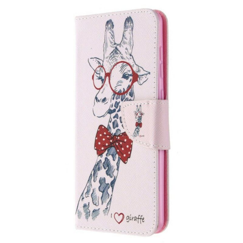 Flip Case Für Samsung Galaxy A31 Kluge Giraffe