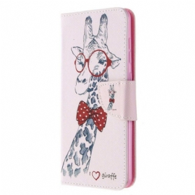 Flip Case Für Samsung Galaxy A31 Kluge Giraffe