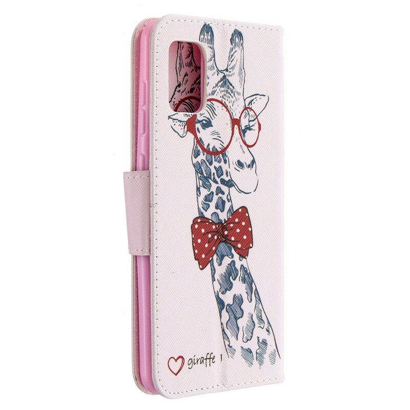 Flip Case Für Samsung Galaxy A31 Kluge Giraffe