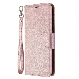 Flip Case Für Samsung Galaxy A31 Flip Case Lychee Rabat Oblique