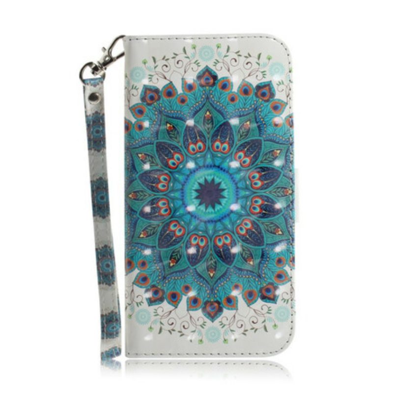 Flip Case Für Samsung Galaxy A31 Mit Kordel Meisterhaftes Mandala Mit Riemen