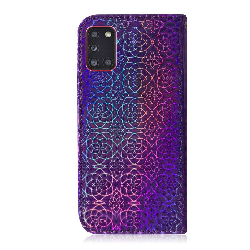 Flip Case Für Samsung Galaxy A31 Pure Farbe