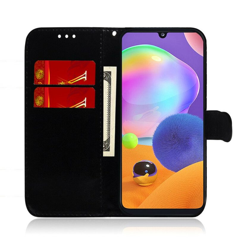 Flip Case Für Samsung Galaxy A31 Pure Farbe