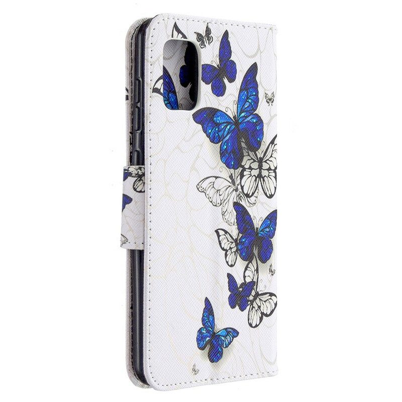 Flip Case Für Samsung Galaxy A31 Schmetterlinge