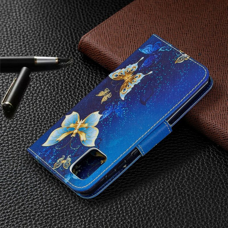 Flip Case Für Samsung Galaxy A31 Schmetterlingskönige