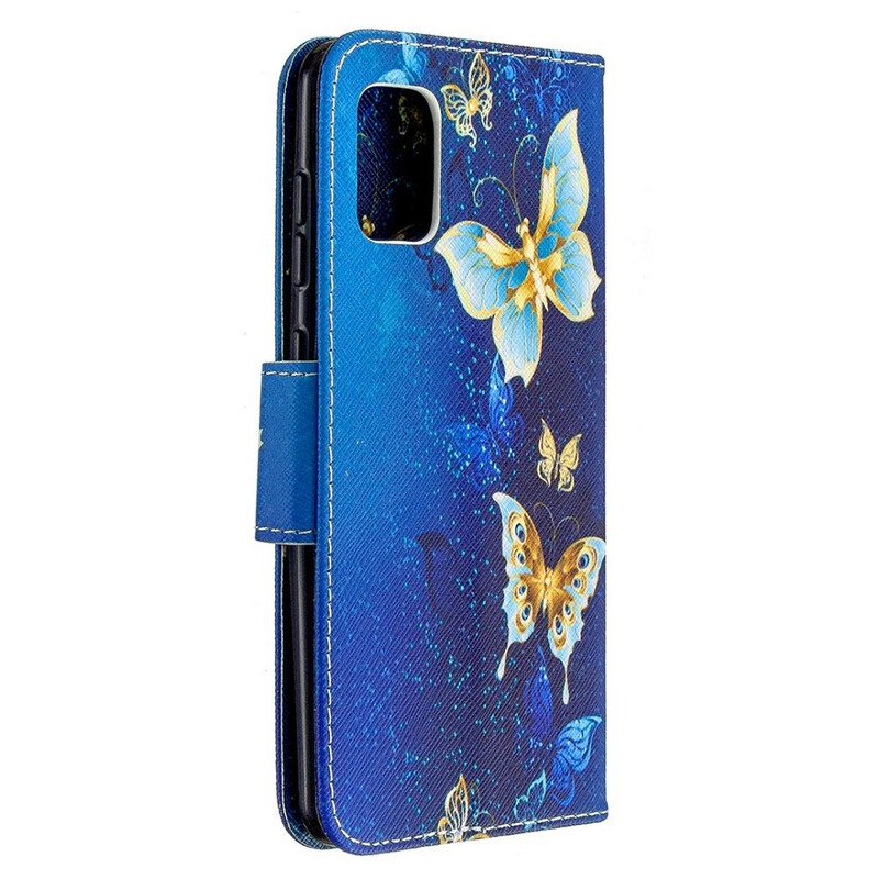 Flip Case Für Samsung Galaxy A31 Schmetterlingskönige