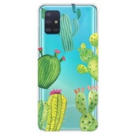 Handyhülle Für Samsung Galaxy A31 Aquarellkakteen