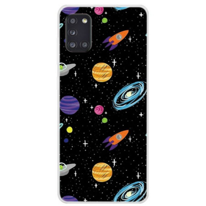 Hülle Für Samsung Galaxy A31 Planet Galaxie