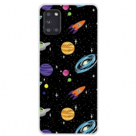 Hülle Für Samsung Galaxy A31 Planet Galaxie