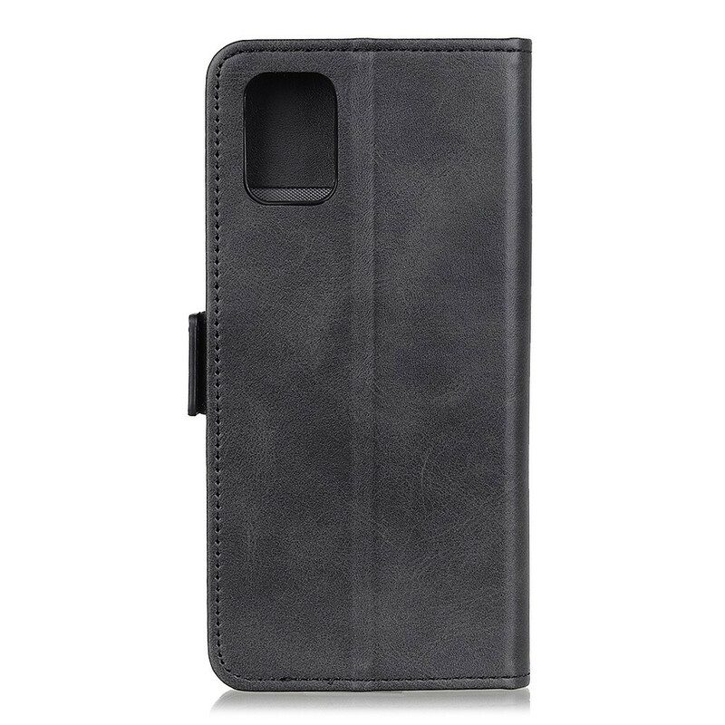 Lederhüllen Für Samsung Galaxy A31 Flip Case Doppelte Klappe