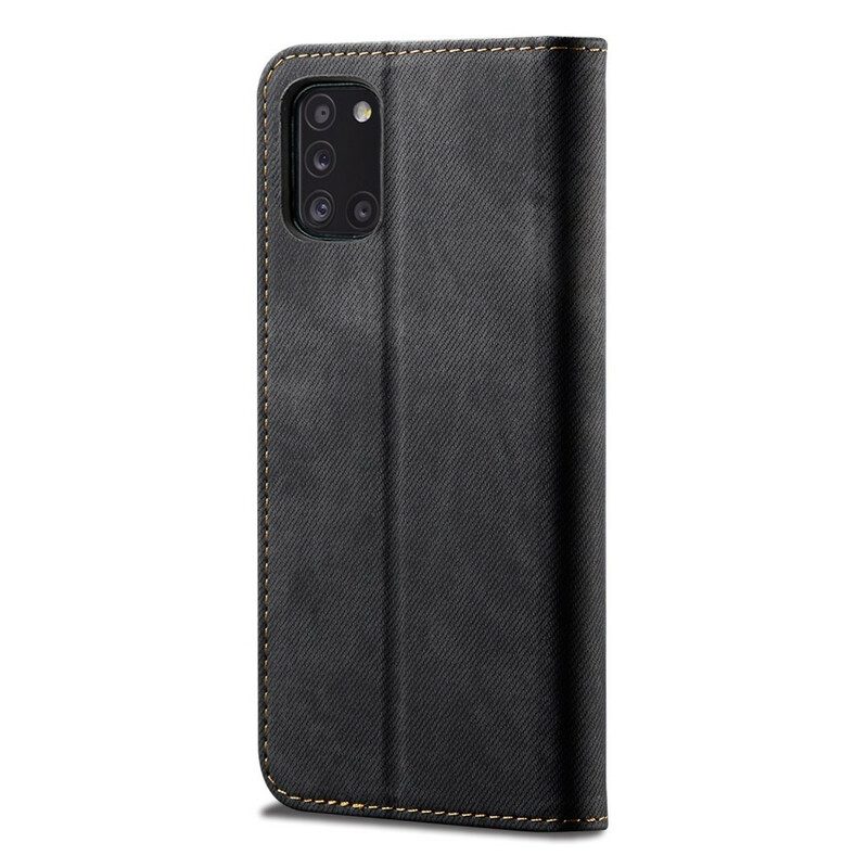 Schutzhülle Für Samsung Galaxy A31 Flip Case Denim-stoff