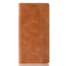 Schutzhülle Für Samsung Galaxy A31 Flip Case Stilisierter Vintage-ledereffekt