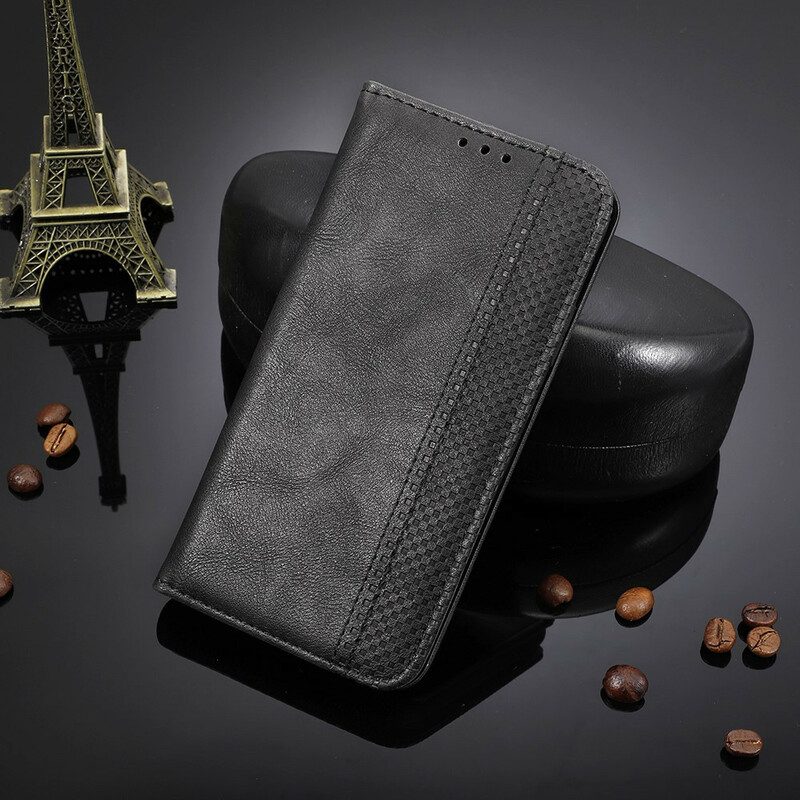 Schutzhülle Für Samsung Galaxy A31 Flip Case Stilisierter Vintage-ledereffekt