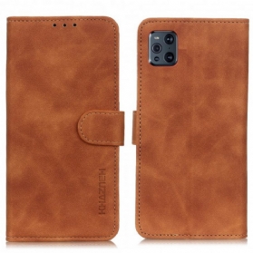 Flip Case Für Oppo Find X3 Pro Matter Vintage-ledereffekt Khazneh