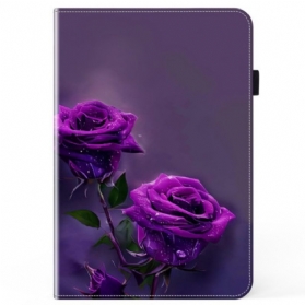 Case iPad Pro 13 (2024) Handyhülle Lila Rosen