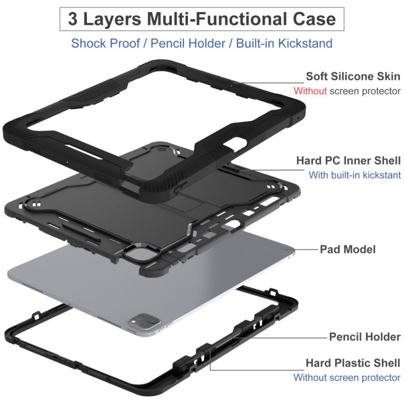 Hülle iPad Pro 13 (2024) Handyhülle Verstärkt Mit Stifthalter