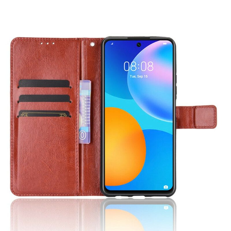 Flip Case Für Huawei P Smart 2021 Auffälliges Kunstleder