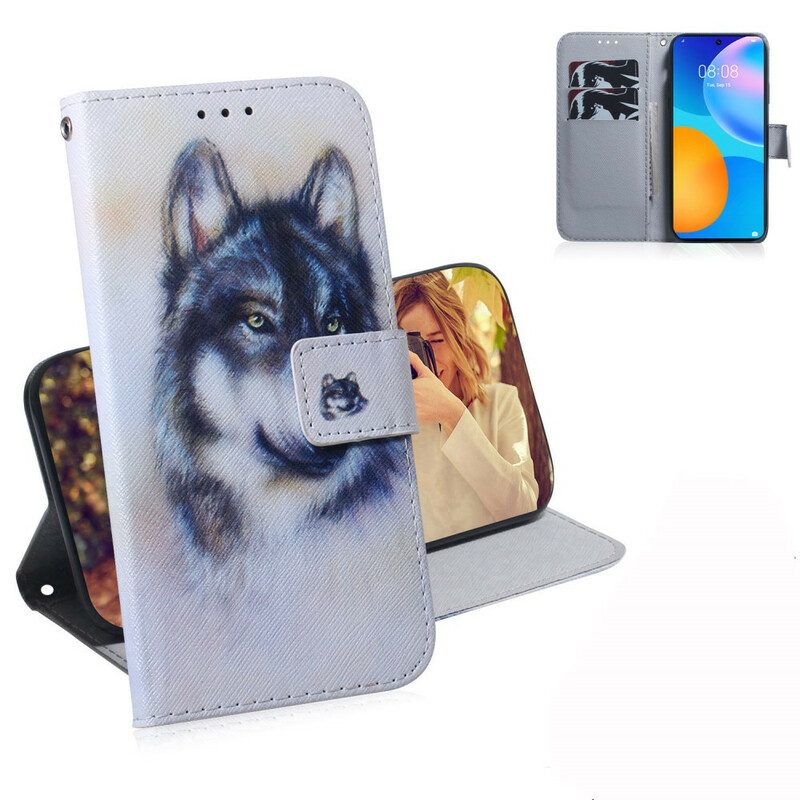 Flip Case Für Huawei P Smart 2021 Hunde-look