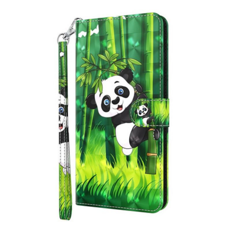 Flip Case Für Huawei P Smart 2021 Panda Und Bambus