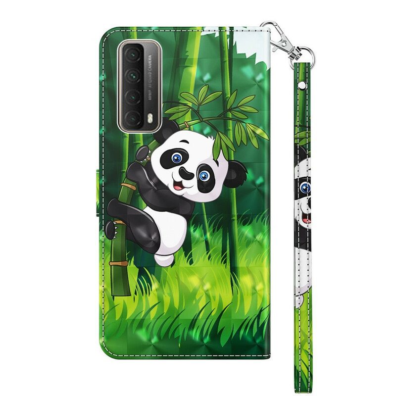 Flip Case Für Huawei P Smart 2021 Panda Und Bambus