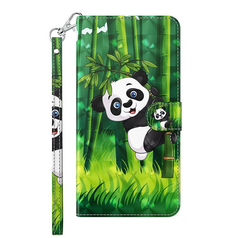 Flip Case Für Huawei P Smart 2021 Panda Und Bambus