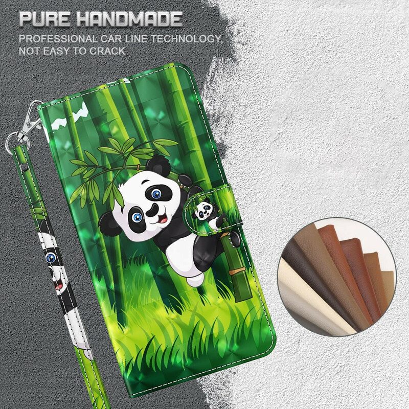 Flip Case Für Huawei P Smart 2021 Panda Und Bambus