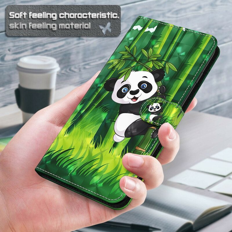 Flip Case Für Huawei P Smart 2021 Panda Und Bambus