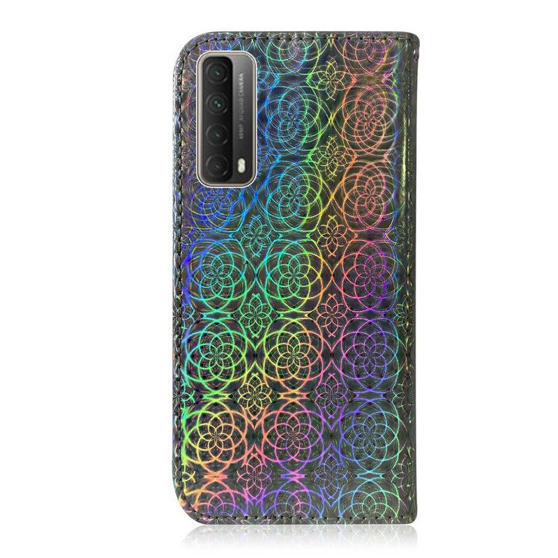 Flip Case Für Huawei P Smart 2021 Pure Farbe