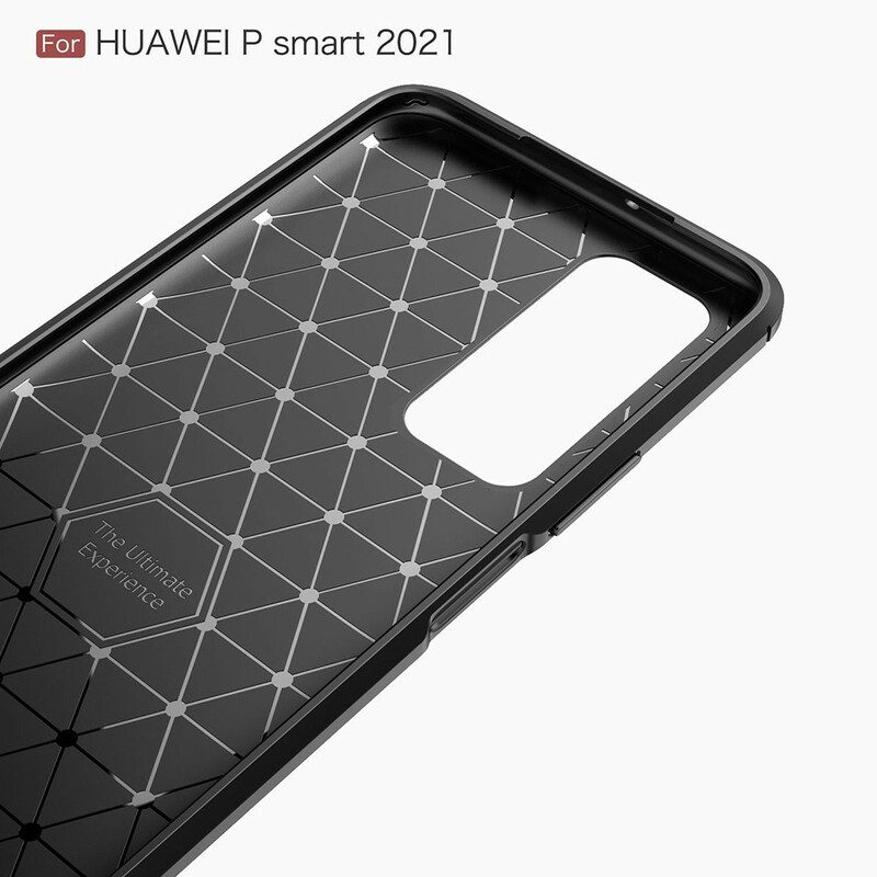 Handyhülle Für Huawei P Smart 2021 Gebürstete Kohlefaser