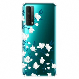 Handyhülle Für Huawei P Smart 2021 Weiße Blumen