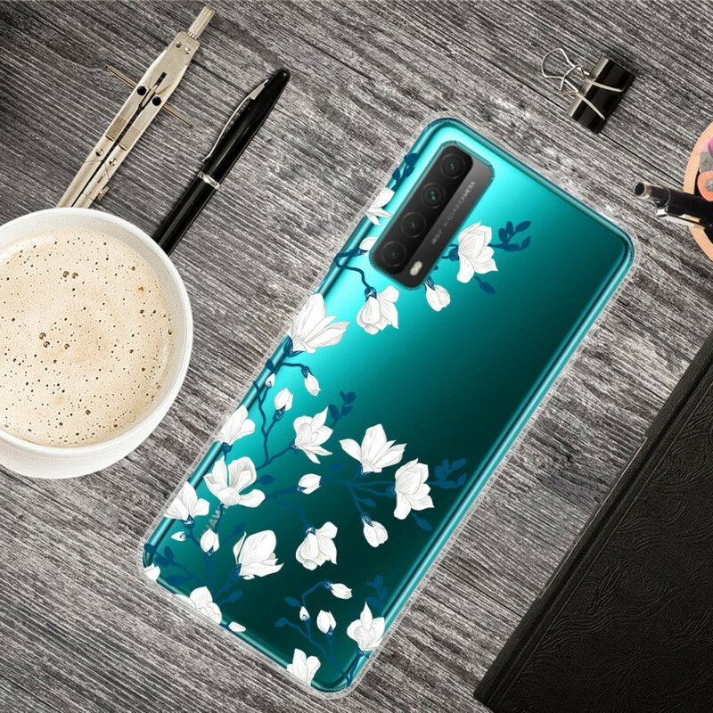 Handyhülle Für Huawei P Smart 2021 Weiße Blumen