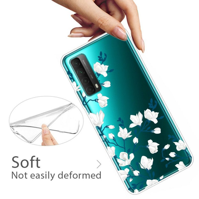 Handyhülle Für Huawei P Smart 2021 Weiße Blumen