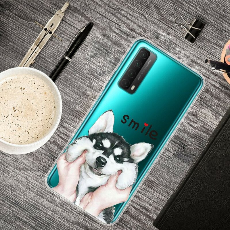 Handyhülle Für Huawei P Smart 2021 Wolfskopf Und Lächeln