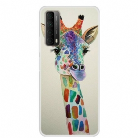 Hülle Für Huawei P Smart 2021 Bunte Giraffe