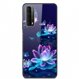 Hülle Für Huawei P Smart 2021 Fancy Flowers Gehärtetes Glas