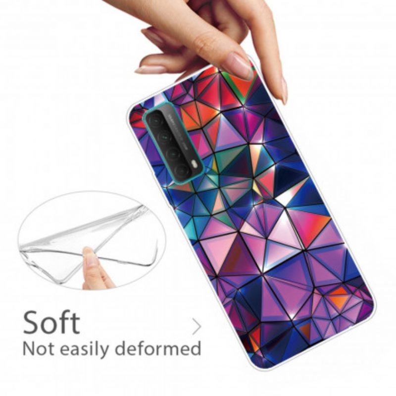 Hülle Für Huawei P Smart 2021 Flexible Bunte Geometrie