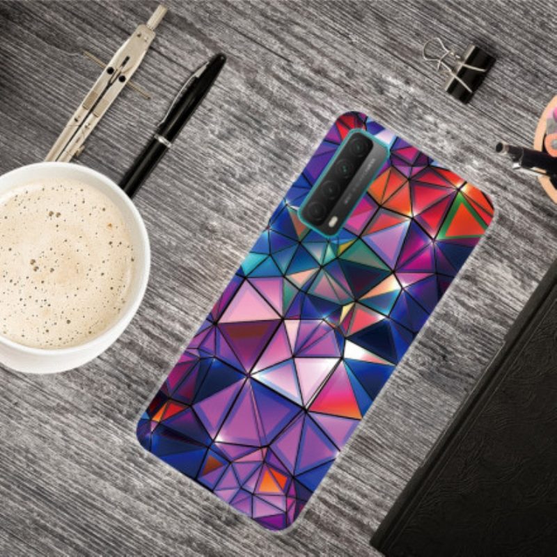 Hülle Für Huawei P Smart 2021 Flexible Bunte Geometrie