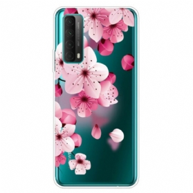 Hülle Für Huawei P Smart 2021 Große Rosa Blumen