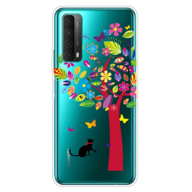 Hülle Für Huawei P Smart 2021 Katze Unter Dem Baum