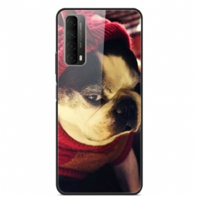 Hülle Für Huawei P Smart 2021 Lustiges Hunde-hartglas