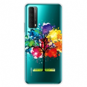 Hülle Für Huawei P Smart 2021 Nahtloser Aquarellbaum