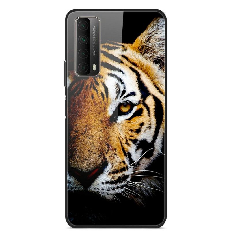 Hülle Für Huawei P Smart 2021 Realistisches Tiger-hartglas