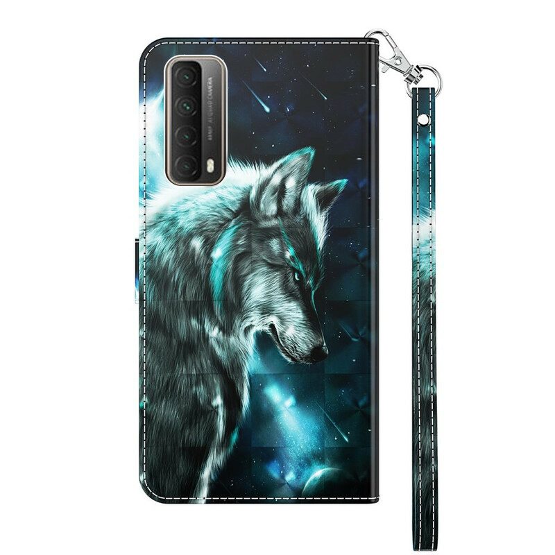 Lederhüllen Für Huawei P Smart 2021 Majestätischer Wolf