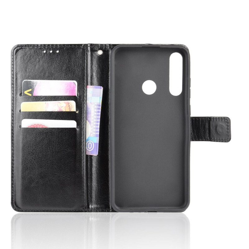 Flip Case Für Huawei Y6p Auffälliges Kunstleder