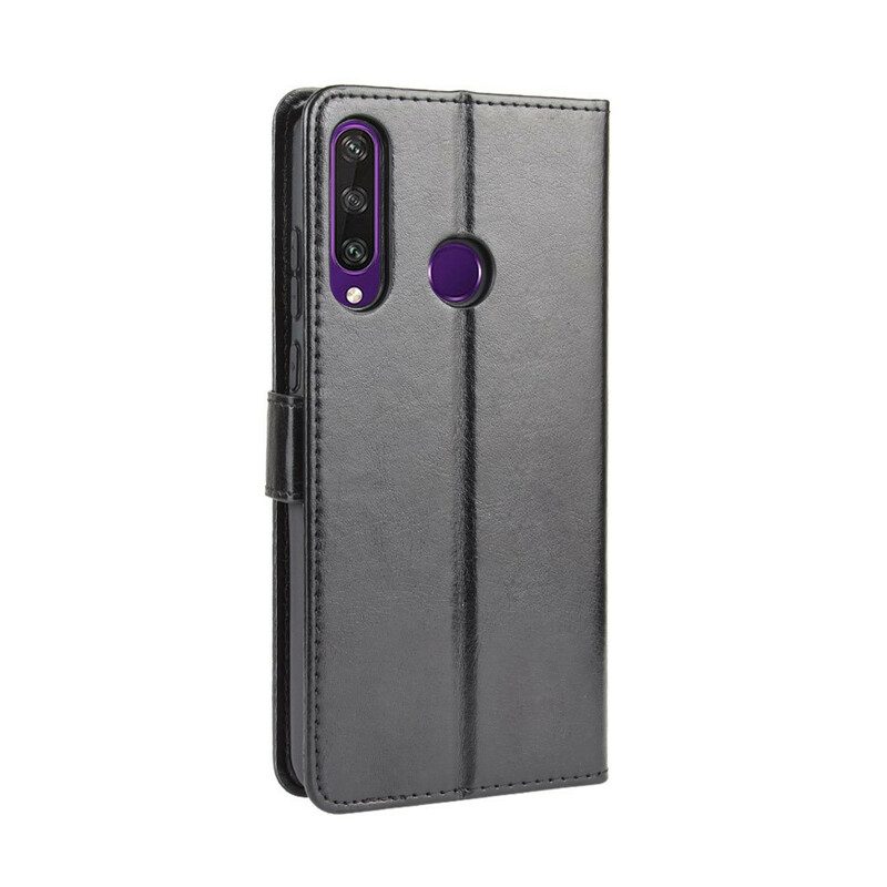 Flip Case Für Huawei Y6p Auffälliges Kunstleder